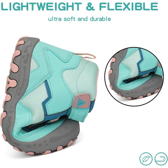 New MISHANSHA Water Resistant Hiking Boots Anti Skid Shoes Teal Sz 7 38 - Picture 8 of 16